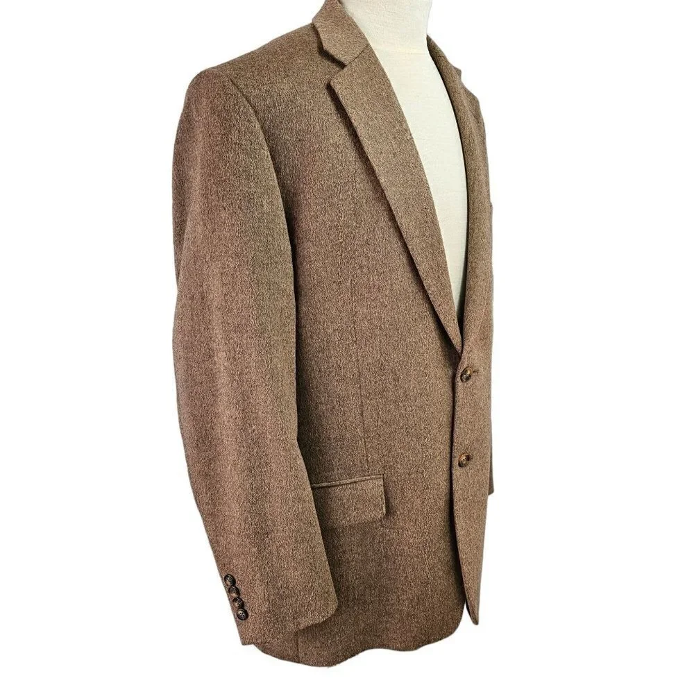 W H Belk 100% Camelhair 2 Btn Sport Coat Mens Size 44L 3